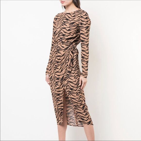 Reformation Marita Midi animal print dress - Picture 4 of 16
